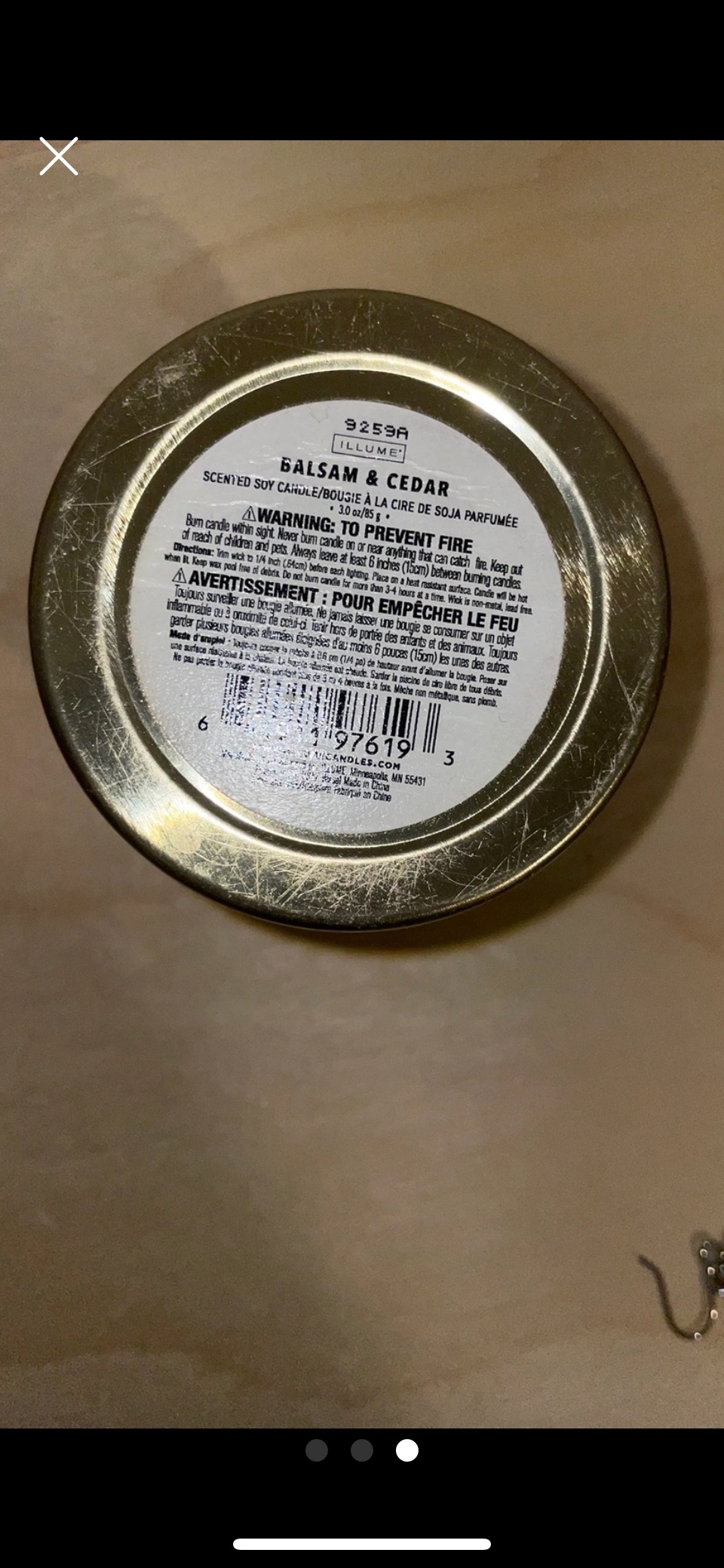 Illume Seasonal Balsam & Cedar Tin Candle image indicator(3)