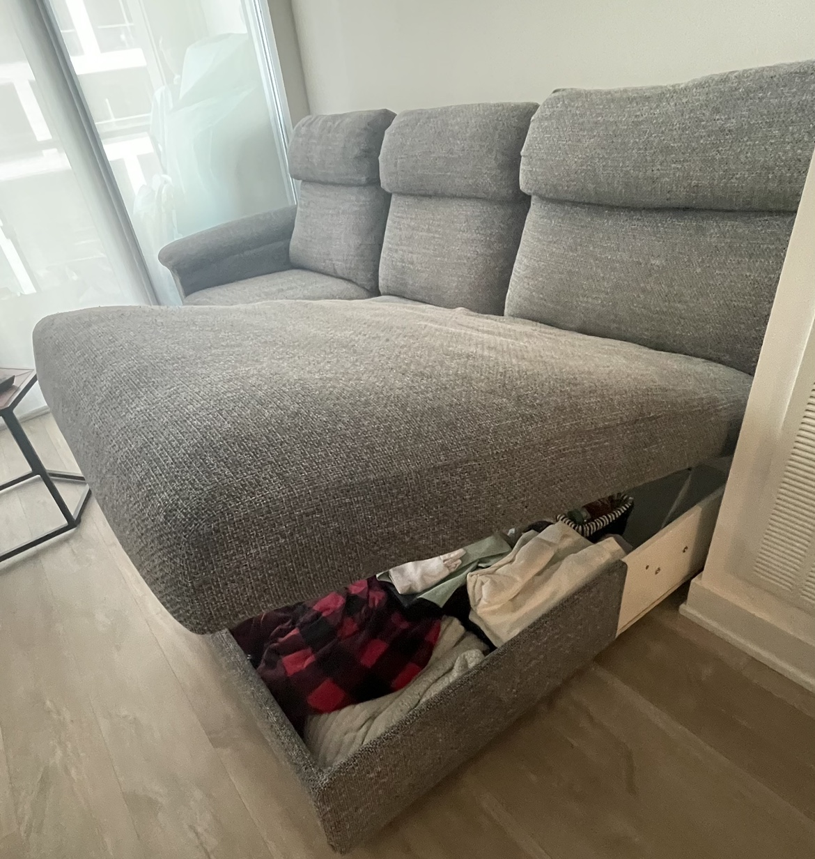 GREY IKEA COUCH - photo 3