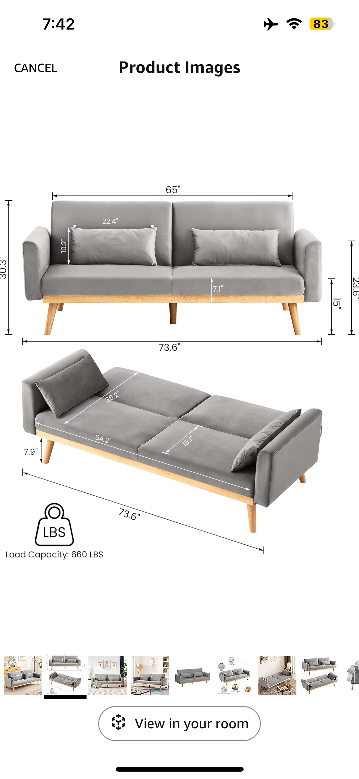 Used sofa bed - photo 4