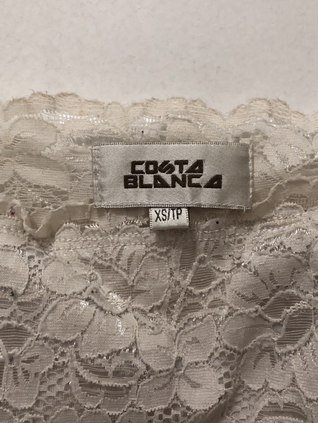 Costa Blanca Women's White Tank Top Spaghetti Straps Size Small image indicator(2)