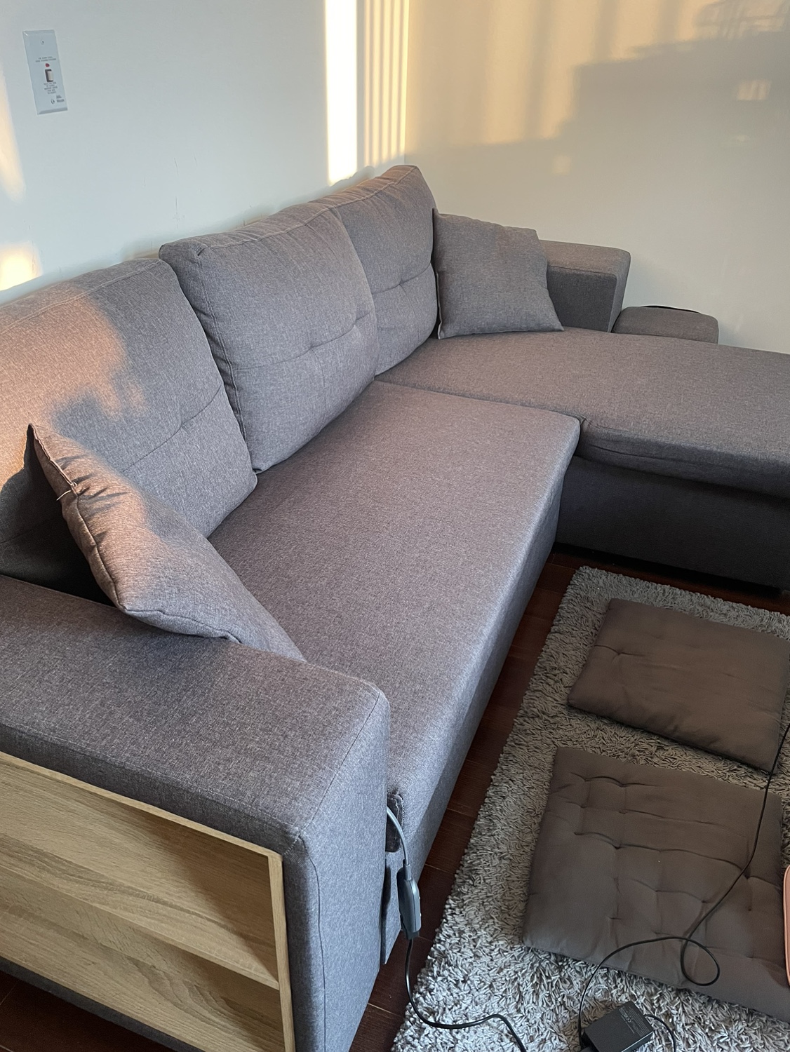 Sofa-bed with storage by Mercury row