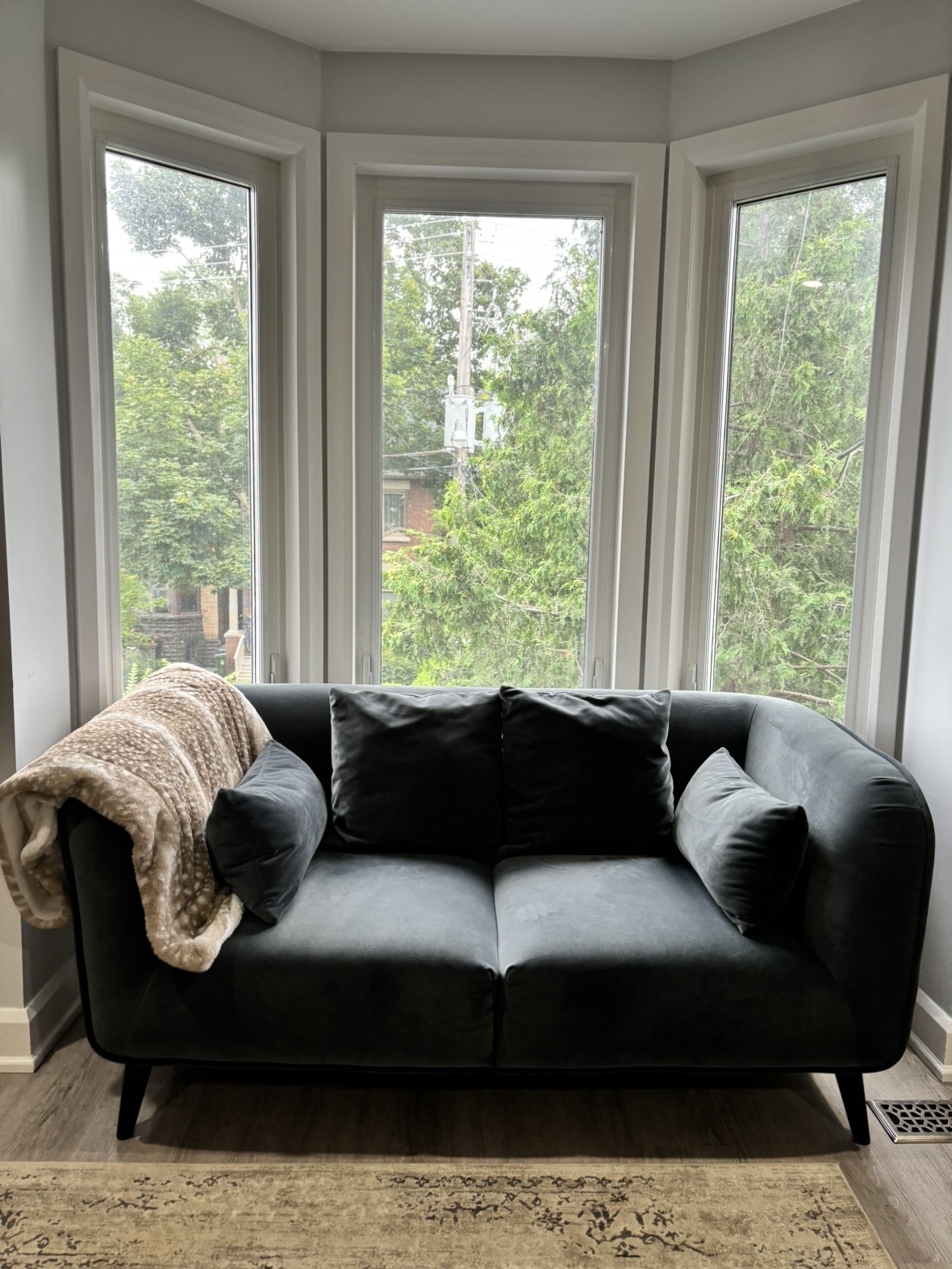 Blue Velvet Sofa thumbnail