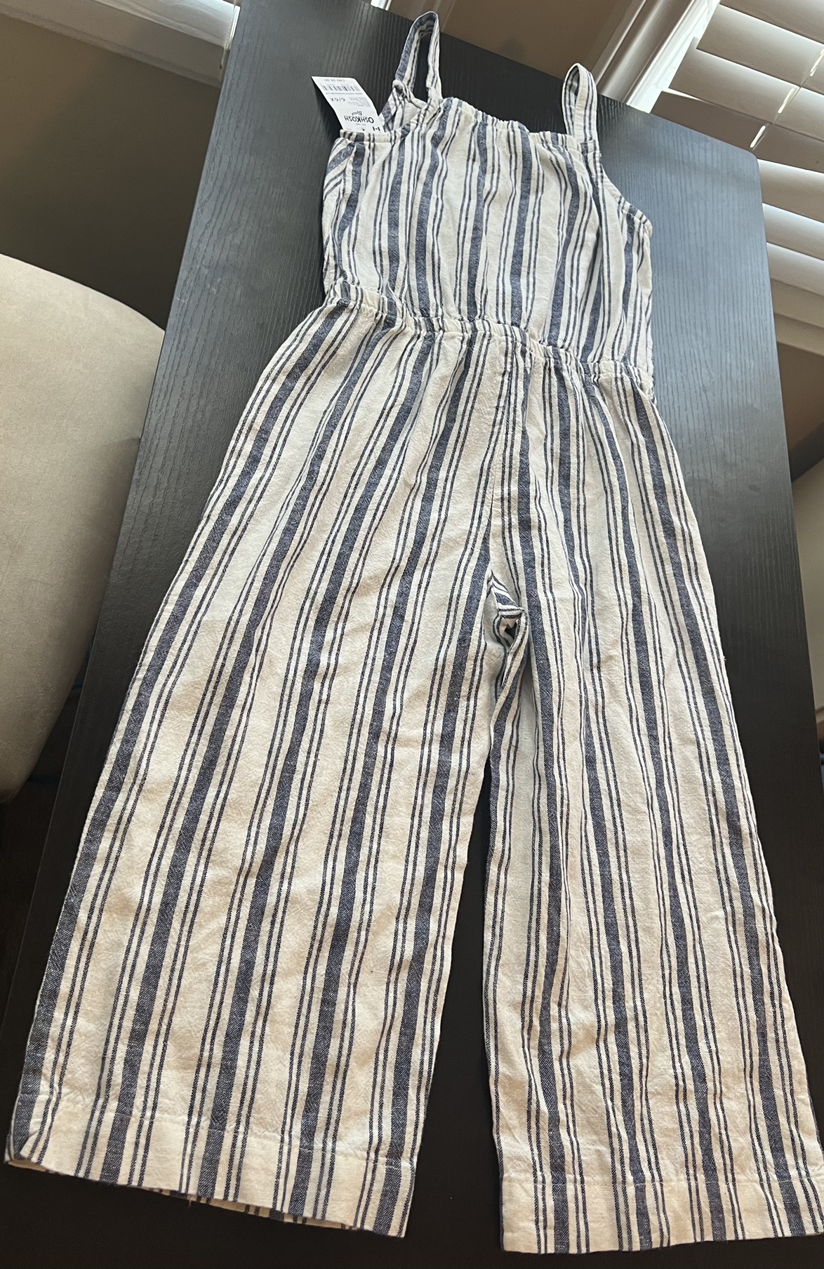 Striped Jumpsuit for Girls (6X) image indicator(2)