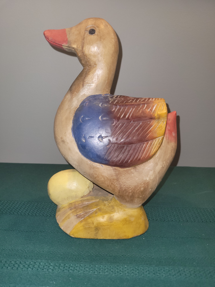 Vintage Wooden Duck Figurine - photo 2