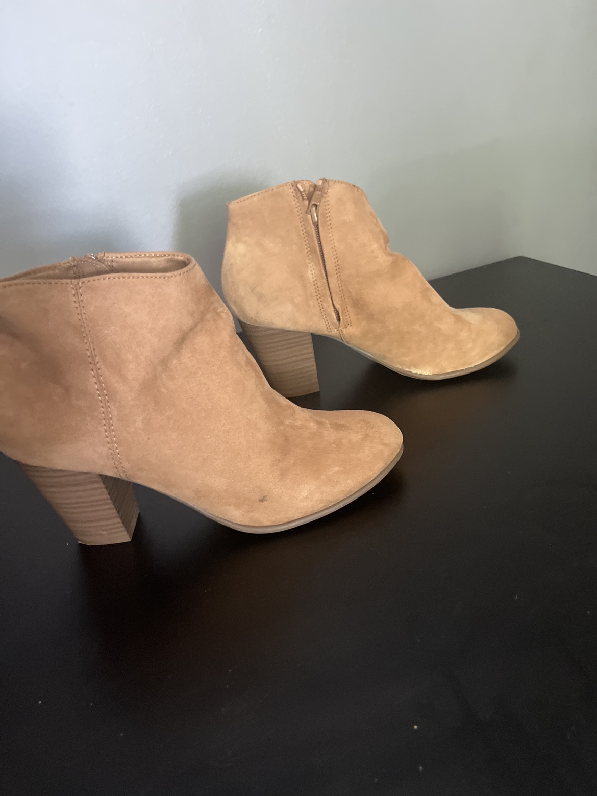Tan Suede Ankle Boots