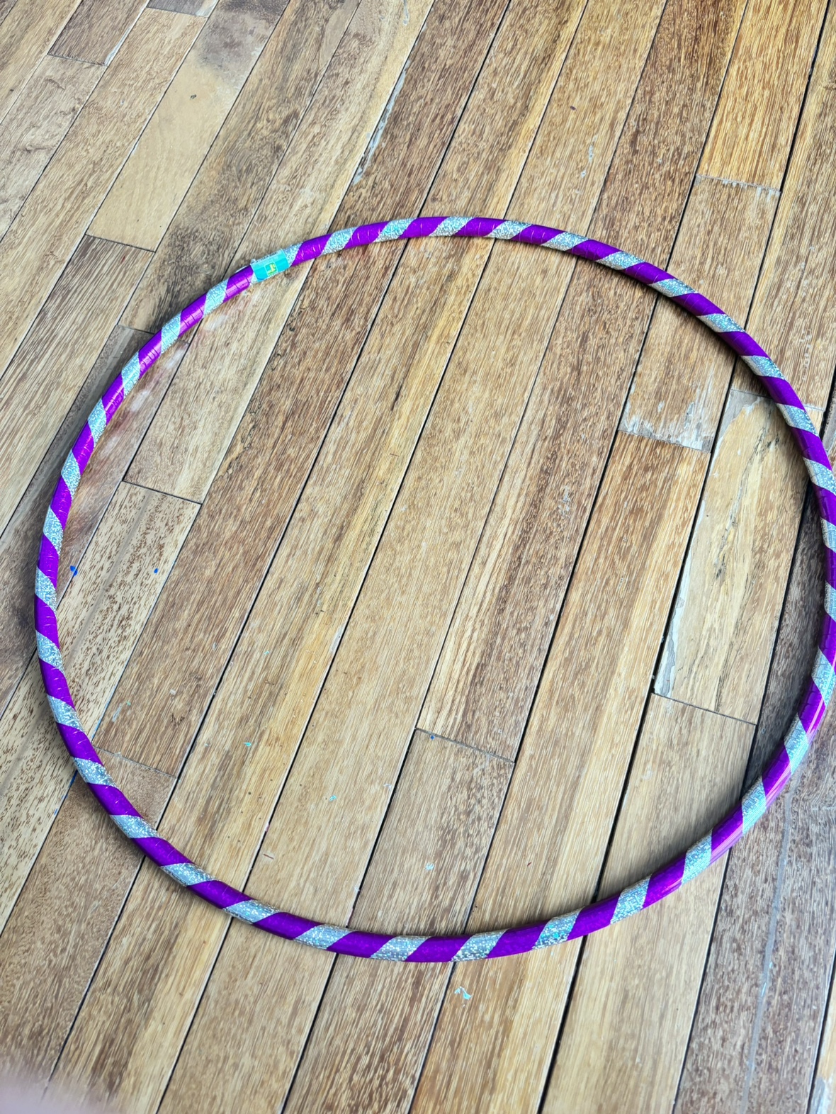 Purple and Silver Hula Hoop
