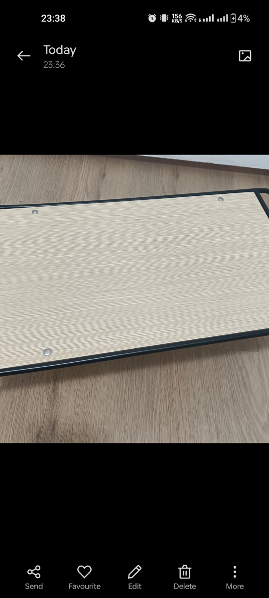 Small Black and Wooden Table Shelf/bed table image indicator(4)