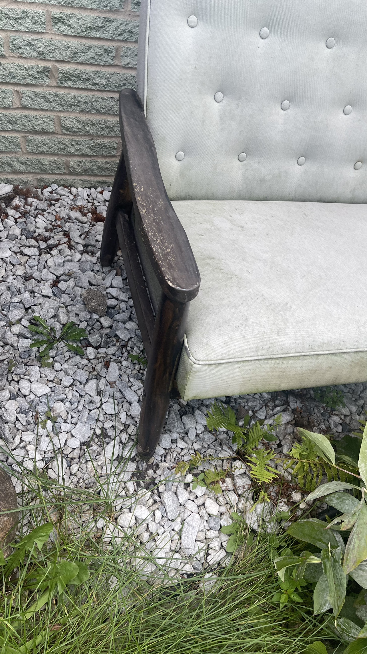 Mid Century  Loveseat need clean please check more pictures - photo 4