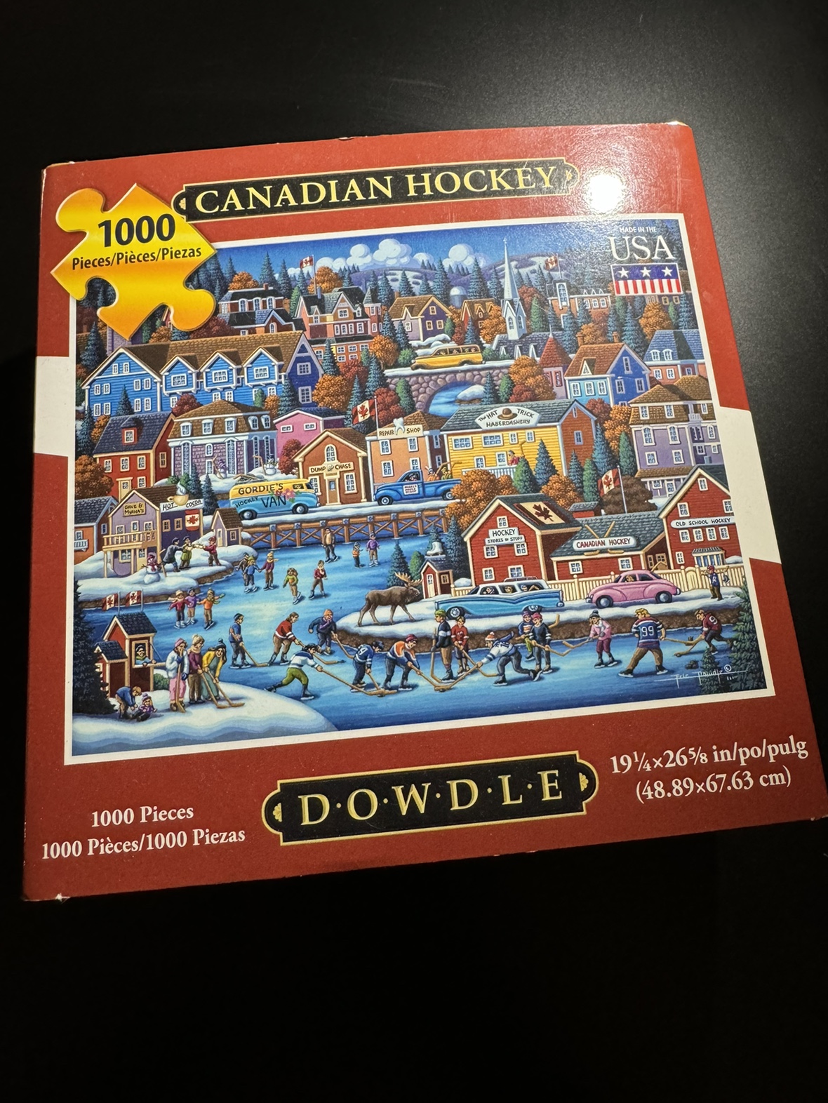 Canadian Hockey 1000 Piece Jigsaw Puzzle