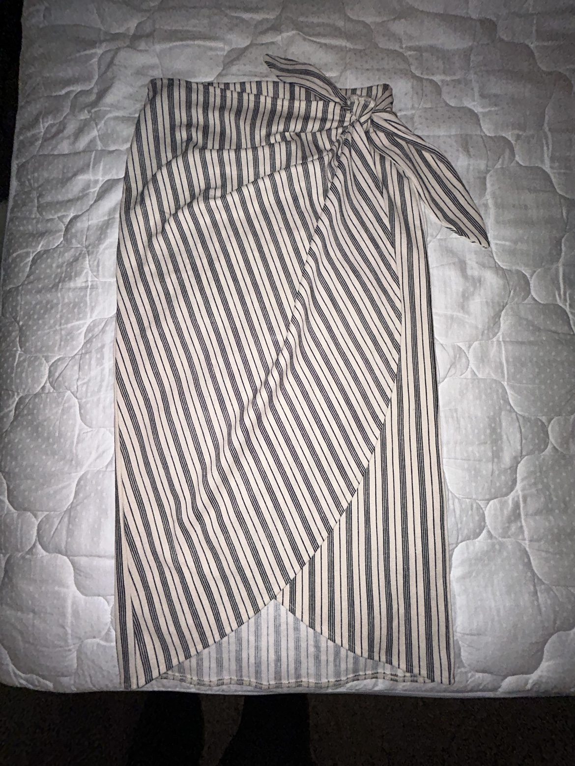 Striped Wrap Skirt
