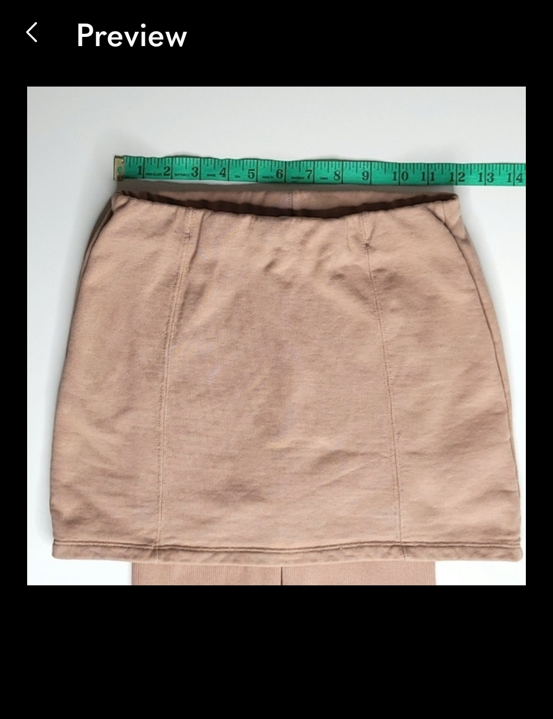 Zara Dusty Rose Ribbed Cotton Skort / Biker Shorts small image indicator(7)