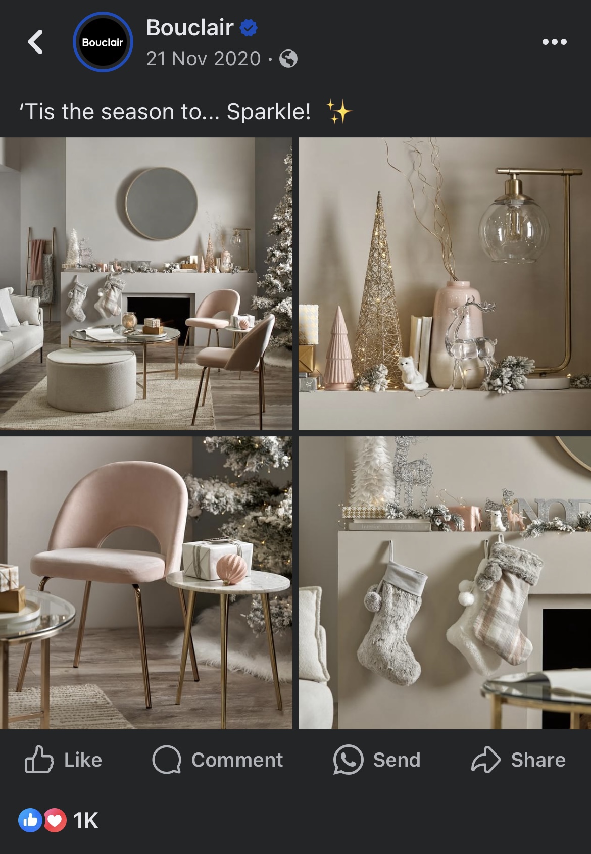 Pink Velvet Dining Chair with Gold Legs - photo 3