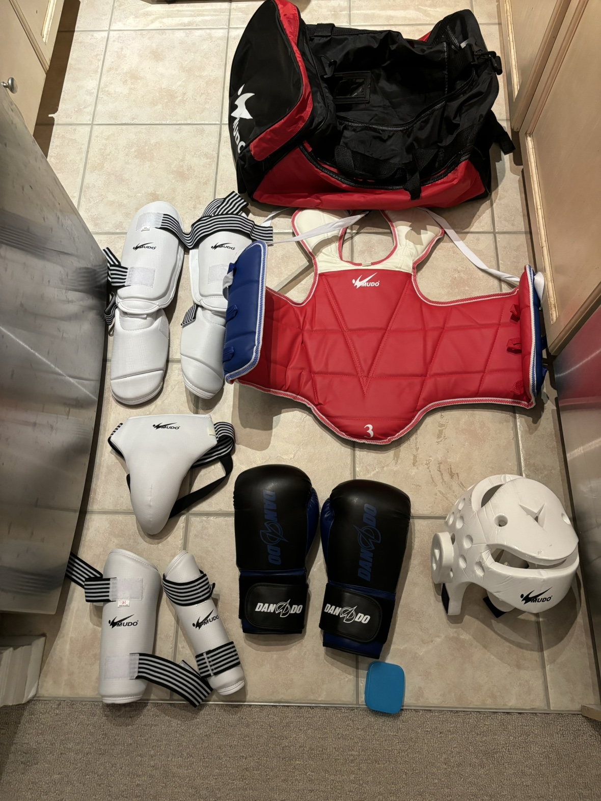 Taekwondo Sparring Gear Complete Set thumbnail