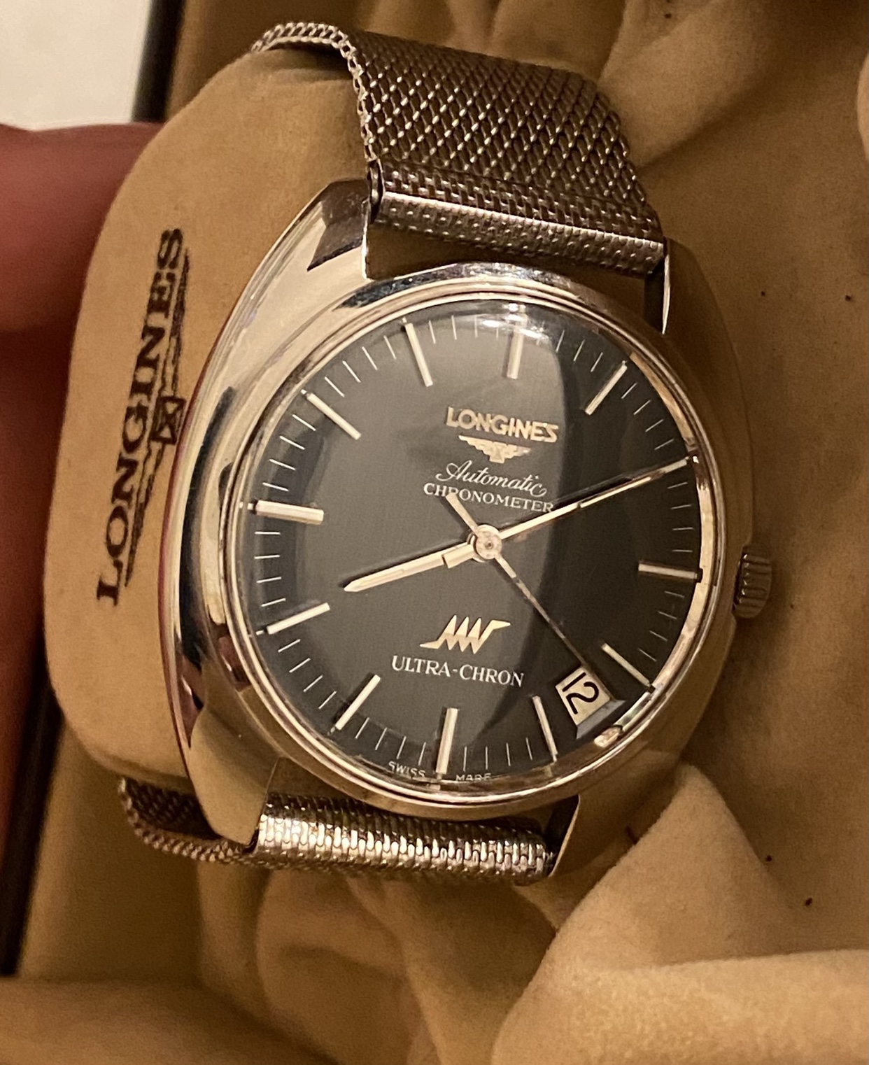 vintage watch Longines Ultra-Chron Chronometer with box
