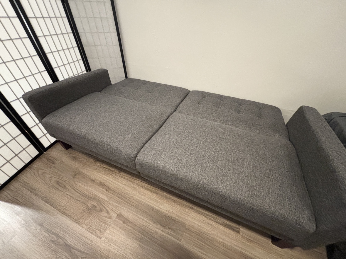 Gray Futon Sofa - photo 4