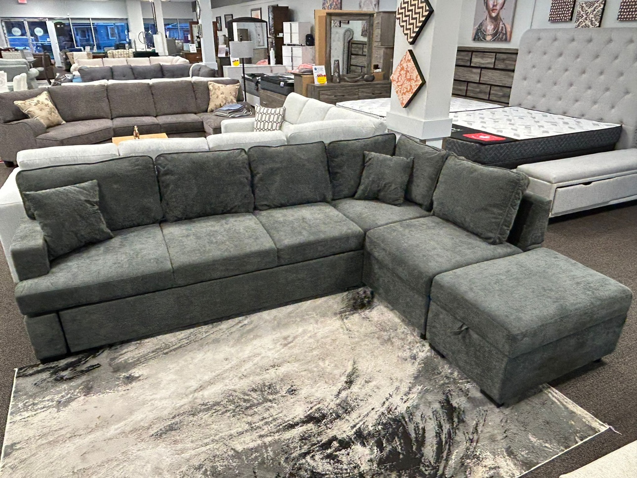 Sectional Sofa Bed with Storage