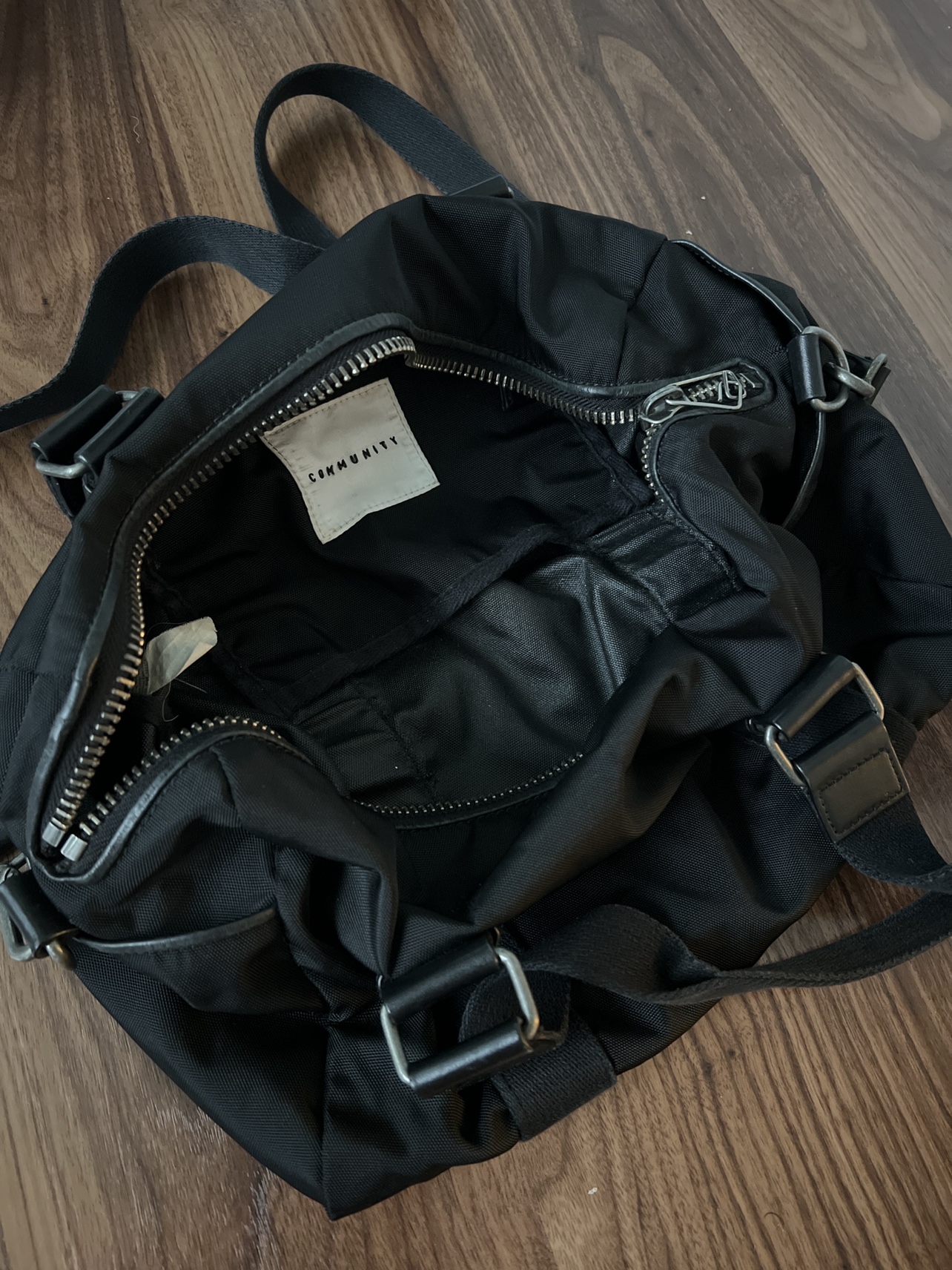 Community Black Weekender Bag #freecycle