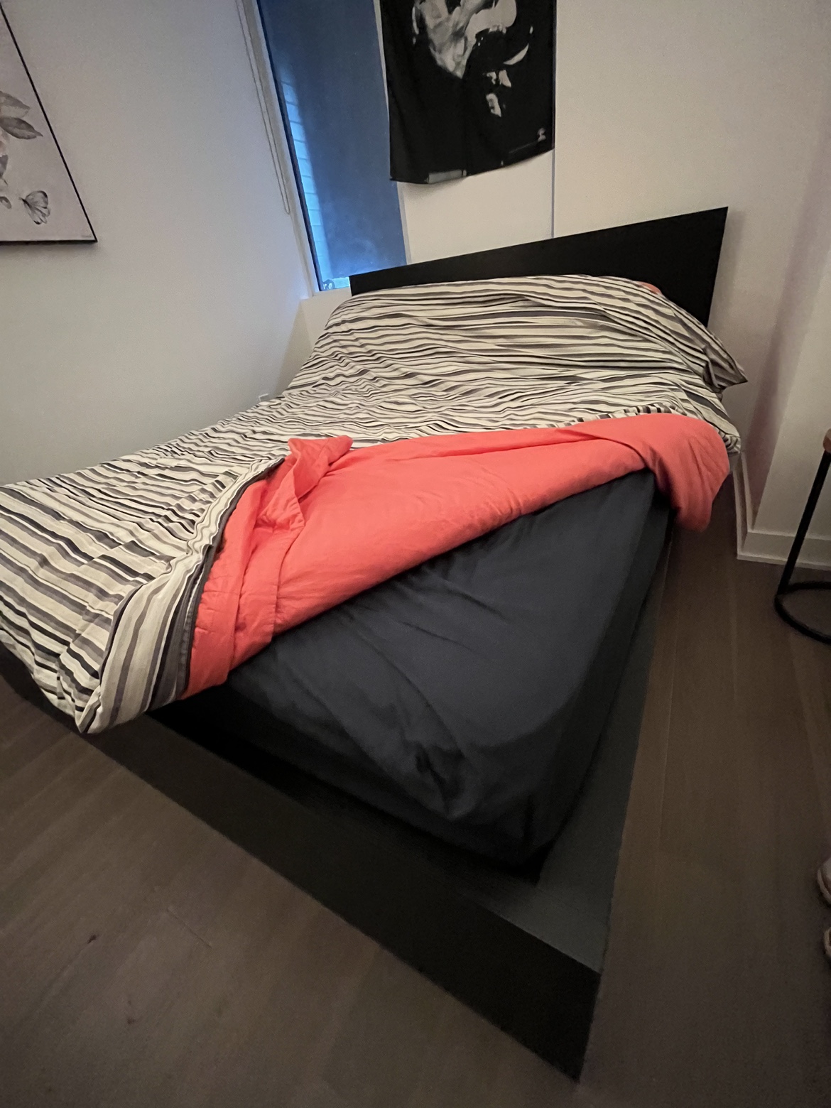 Queen Size MALM Bed Frame with Storage Drawers - photo 2