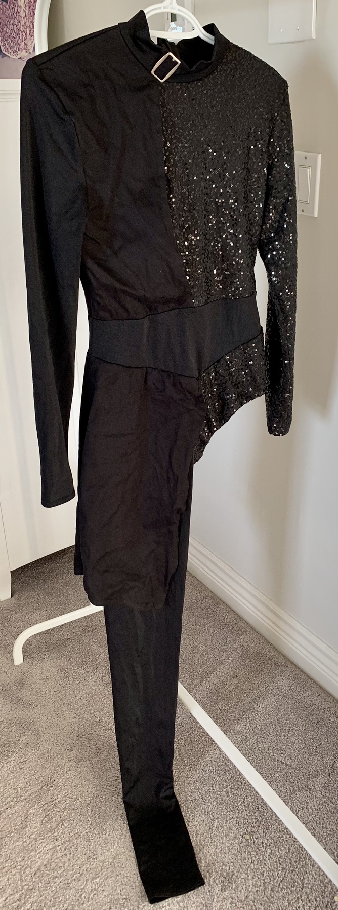 Asymmetrical Sequin Halloween Costume