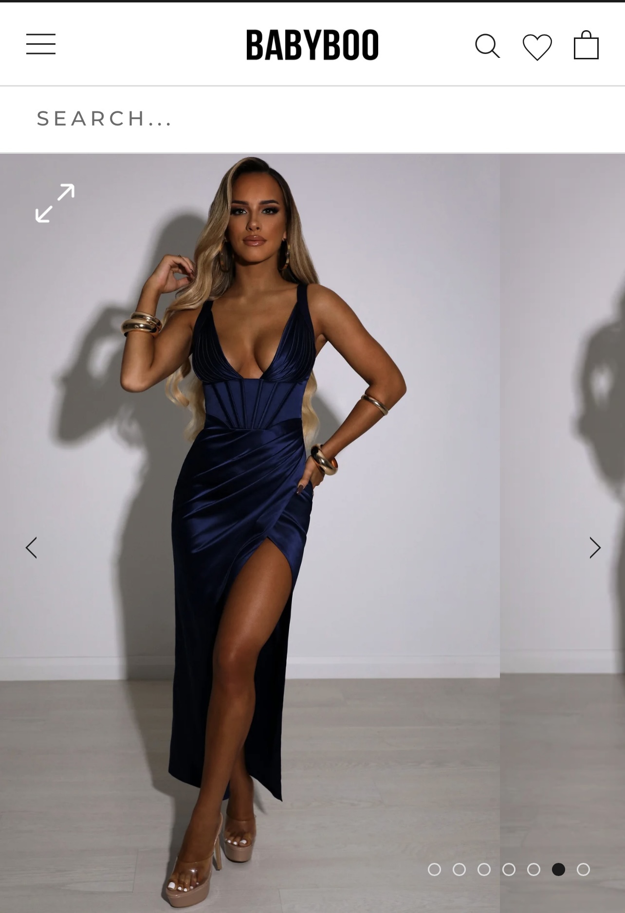 CORDELIA MAXI DRESS - NAVY - photo 2