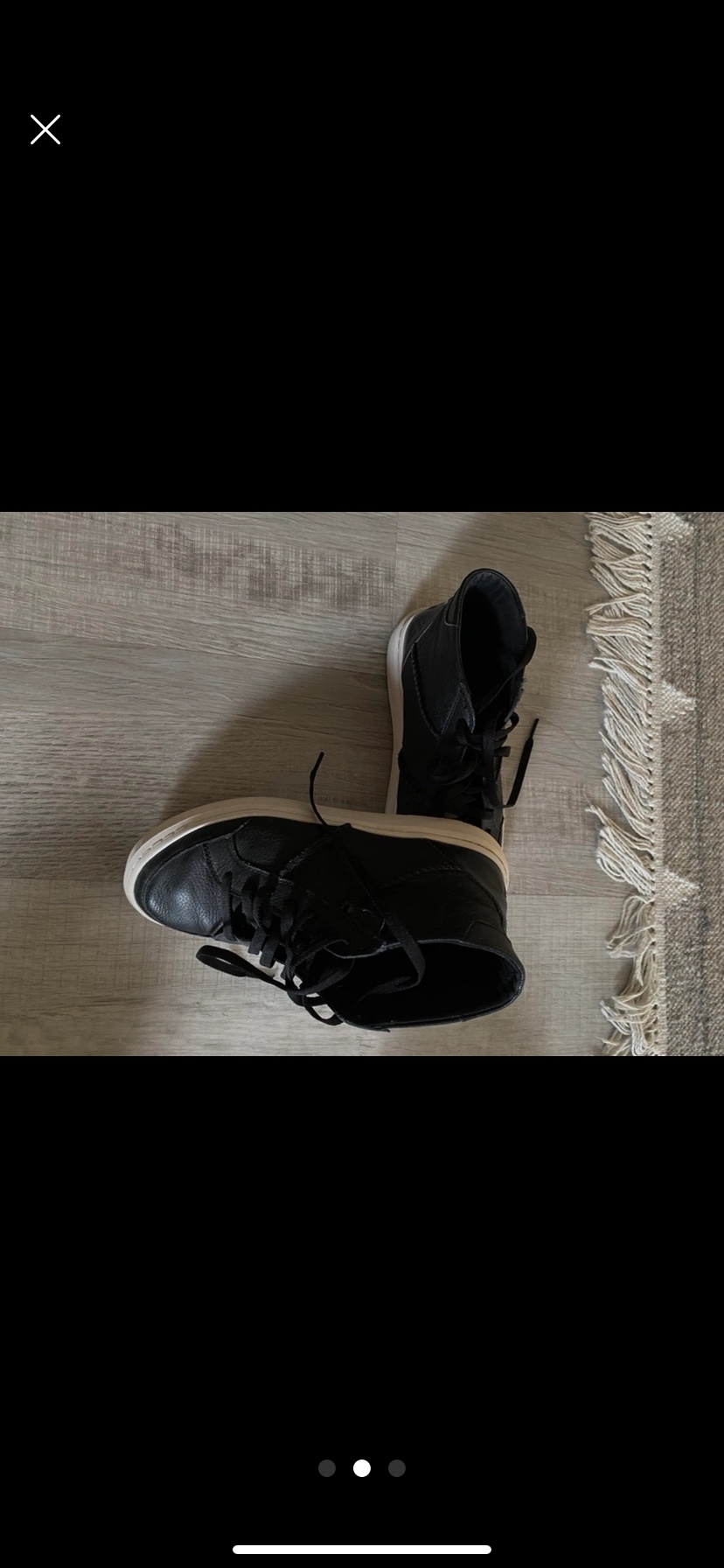 Unisex Classic UGG’s Black Leather High Top Sneakers - photo 2