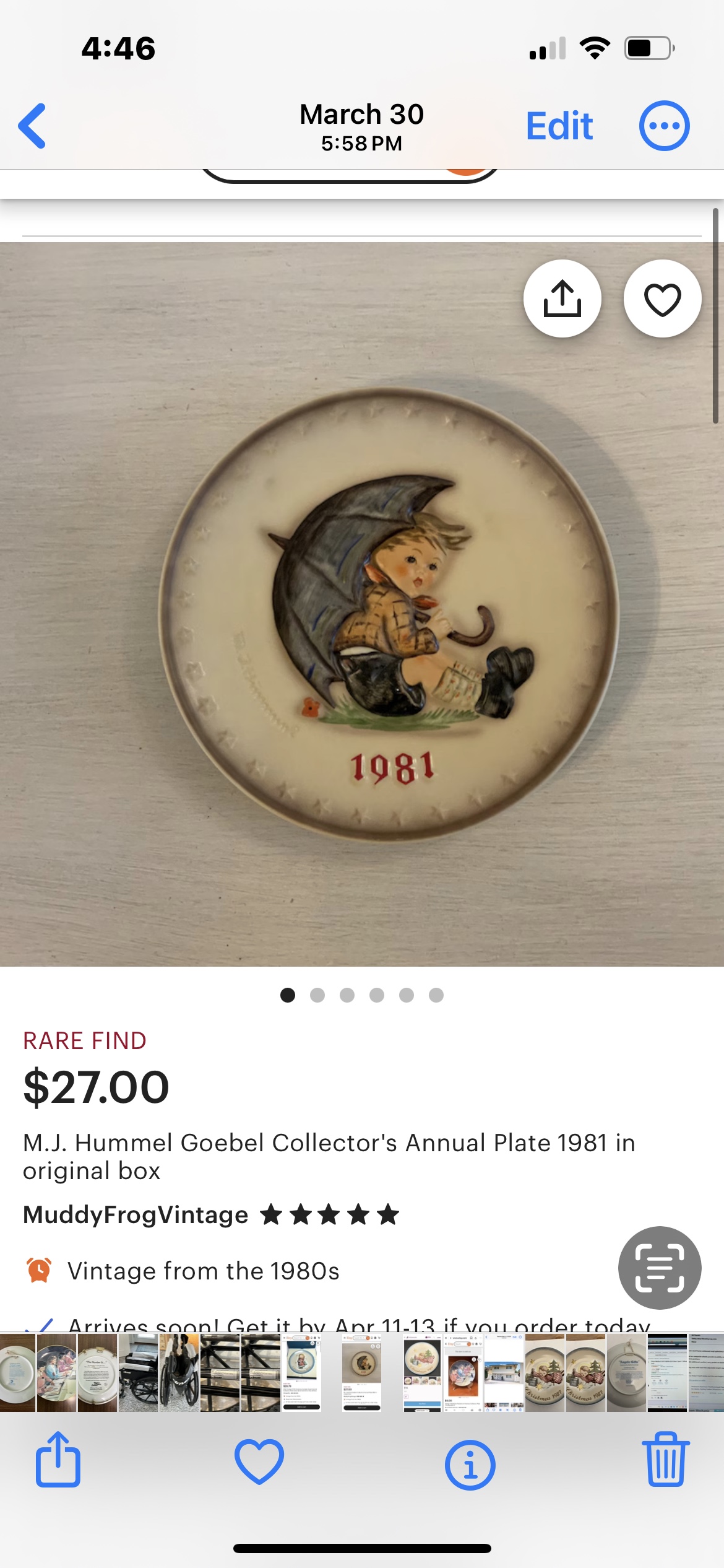 Vintage Collectible Display Plates image indicator(6)