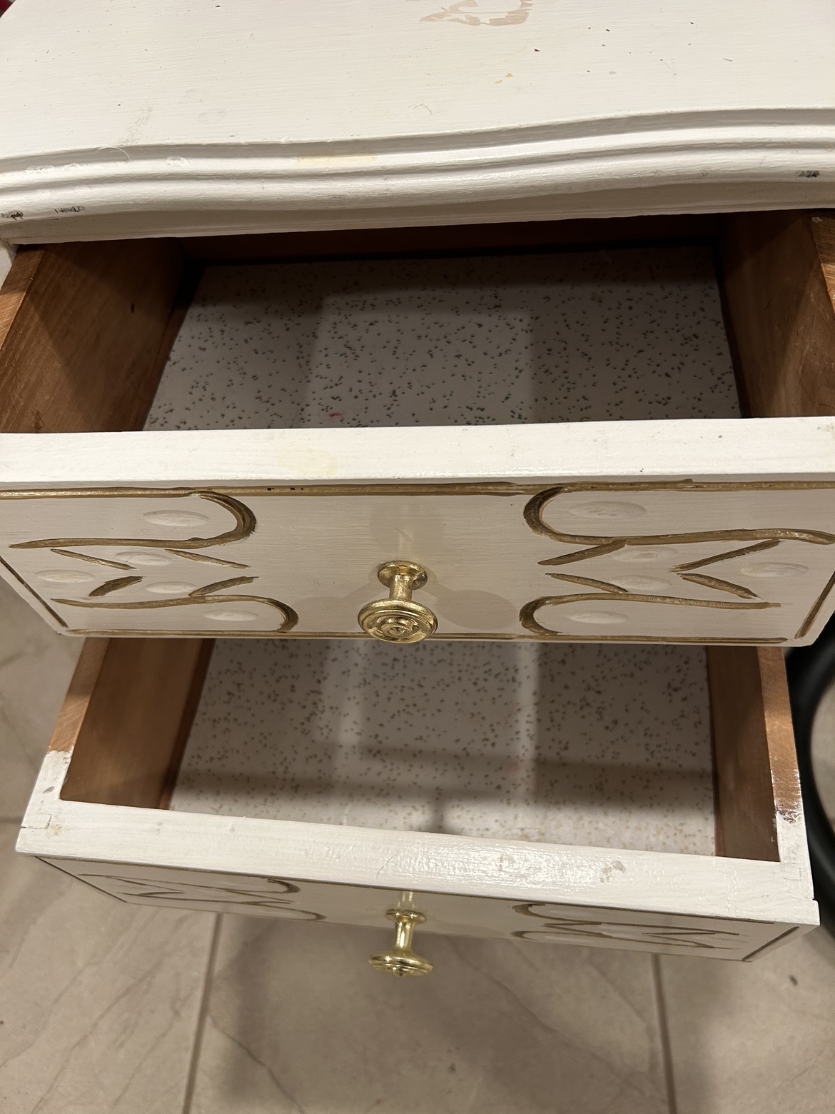 Vintage French Style Bedside Table - photo 3