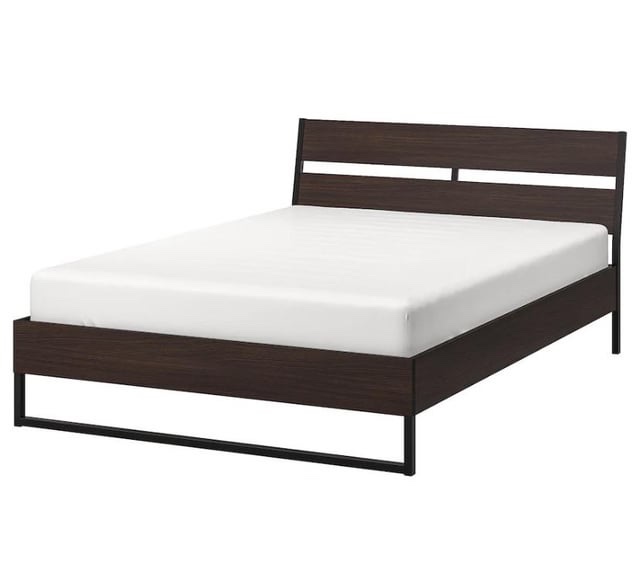 IKEA TRYSIL Queen Bed Frame + Mattress