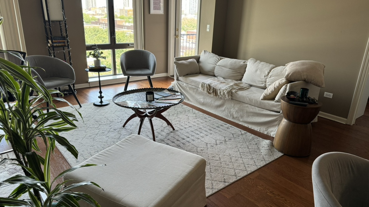 Brown wodden side table