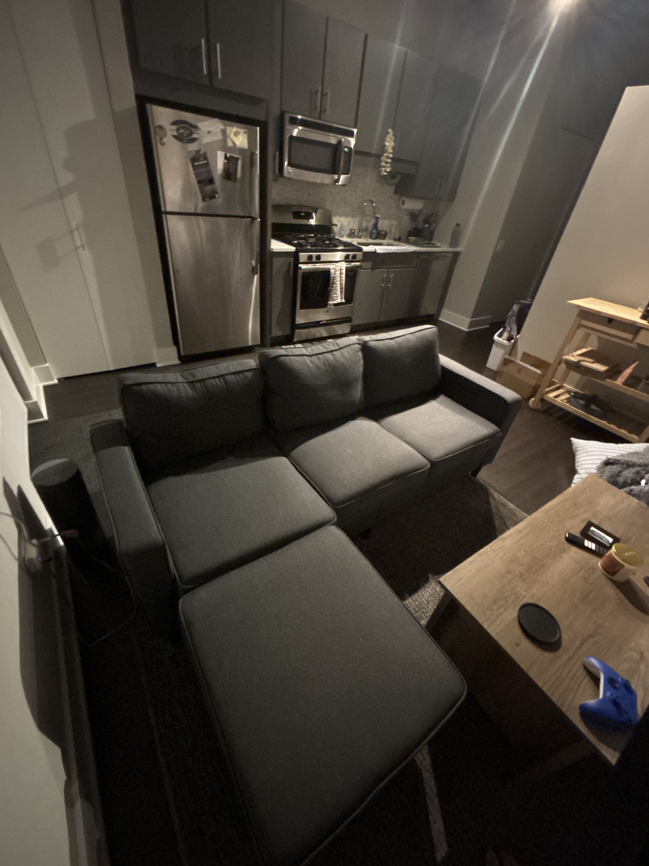 Gray 3-piece Sectional Sofa with Chaise - photo 2