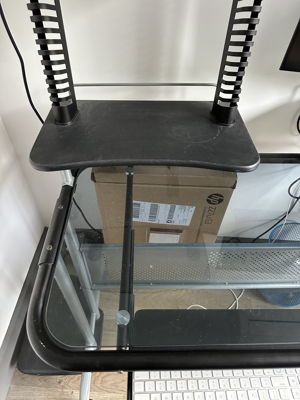 Glass Top Computer Desk - photo 3