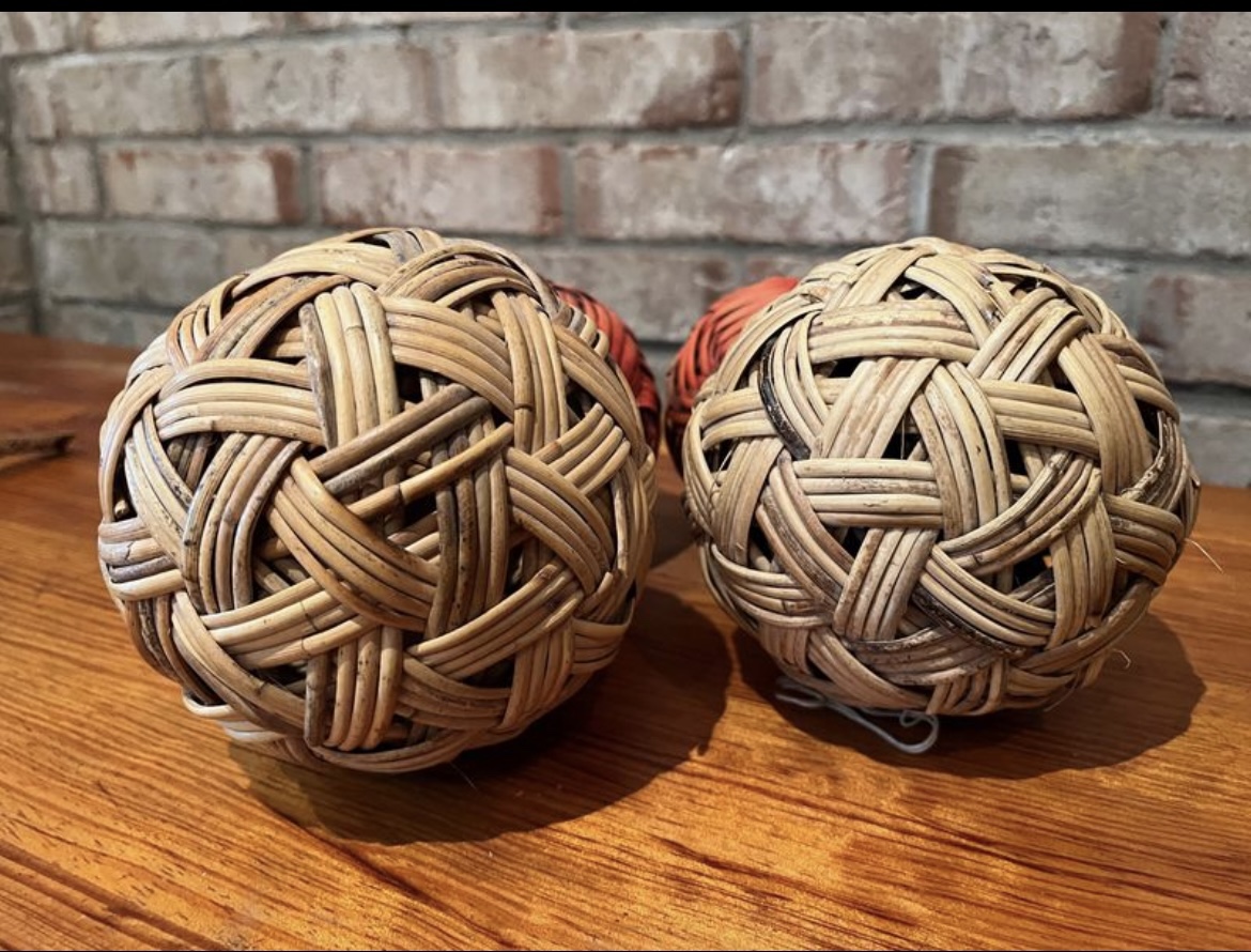 Vintage Wicker Decorative Balls image indicator(2)