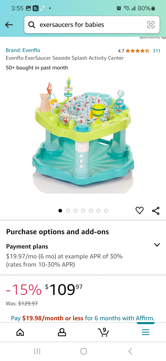Evenflo exersaucer