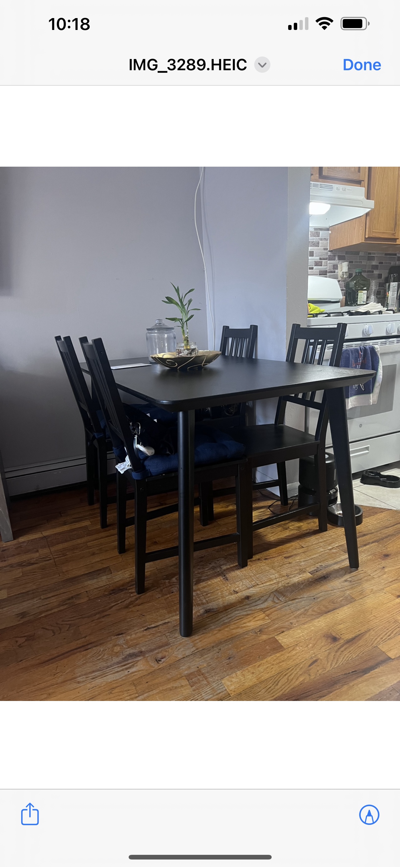 Black Table and Chairs Set in queens