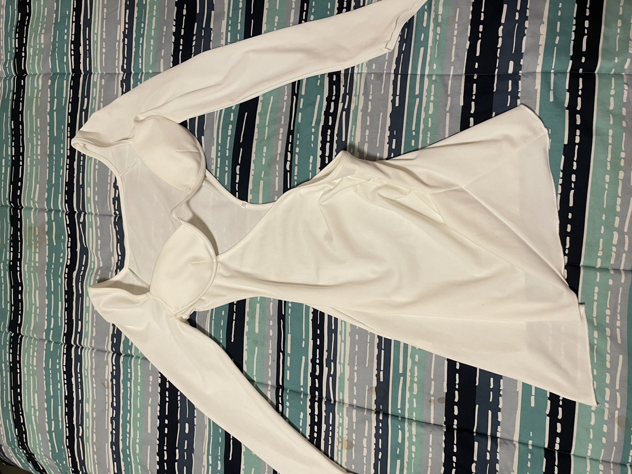White and Purple Cutout Dress - photo 2