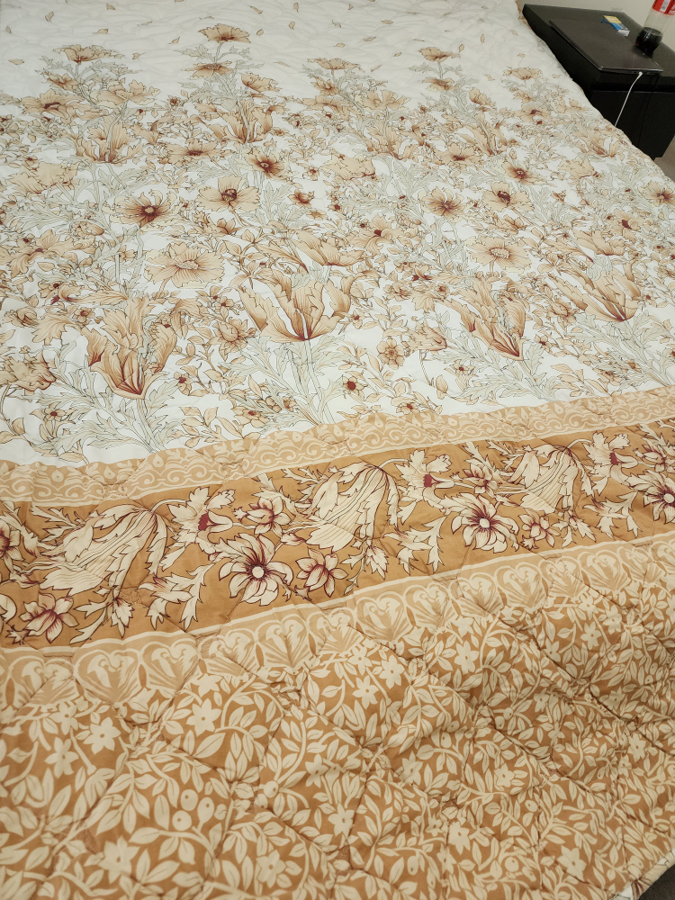 Floral Quilted Bedspread/ comforter - photo 3