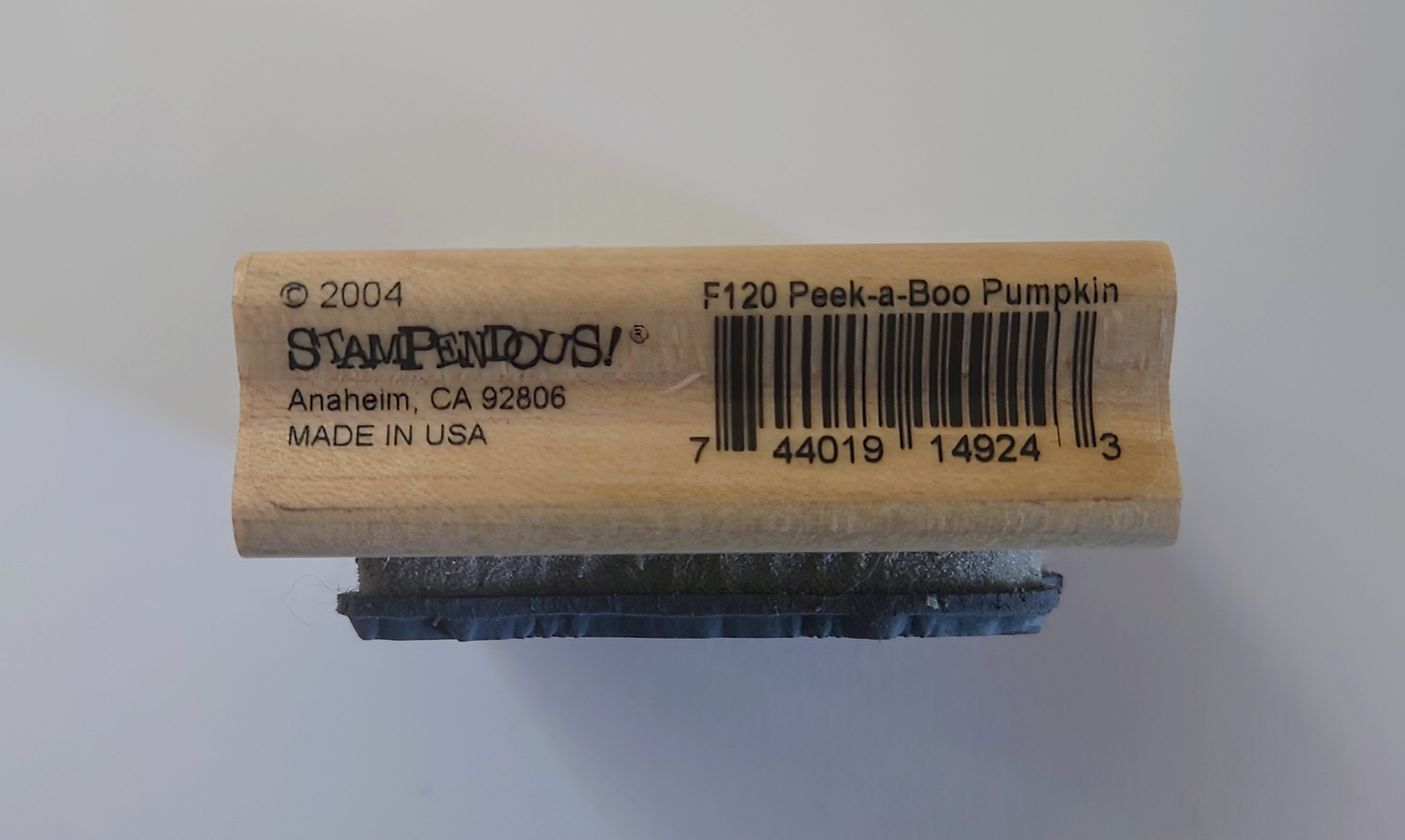 Stampendous Rubber Stamp - Halloween Pumpkin Kitty image indicator(3)