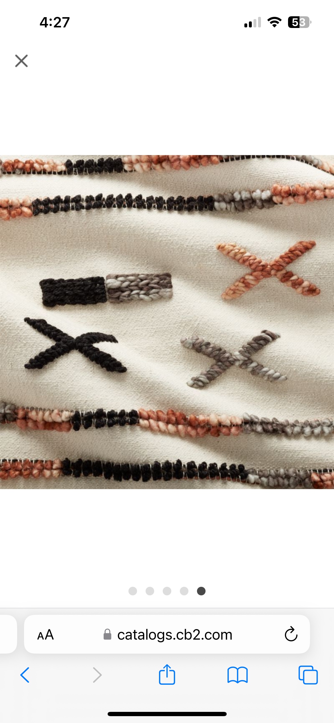 CB2 Dorado Full Queen Blanket image indicator(3)