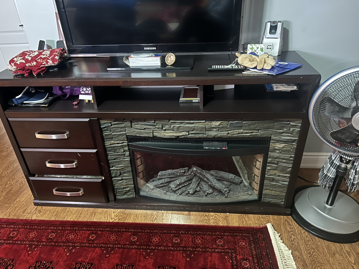 TV Stand with Electric Fireplace