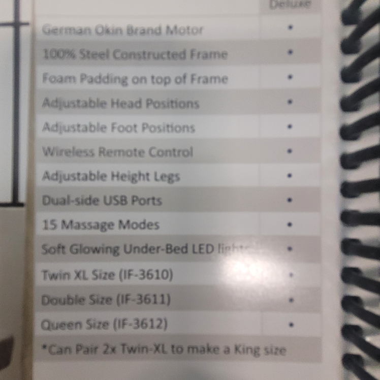 Deluxe Adjustable Bed - photo 3