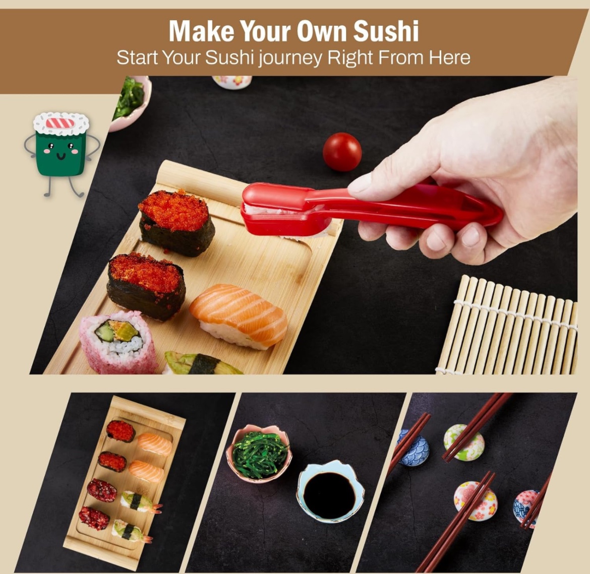 25 in 1 Sushi Making Kit image indicator(6)