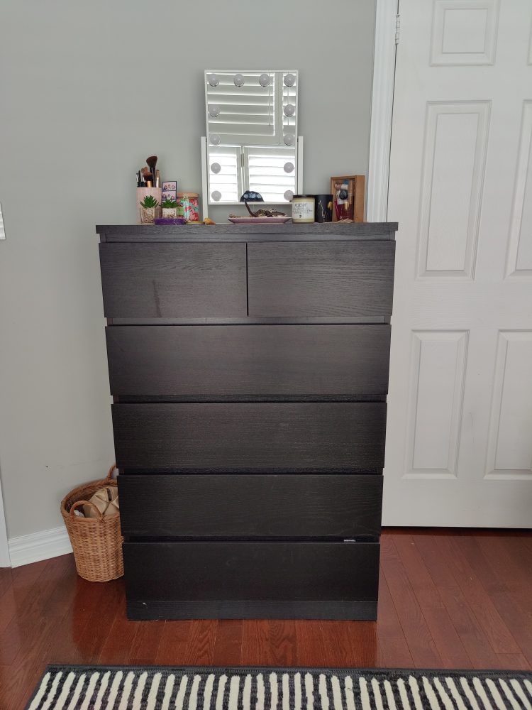 IKEA Black Chest of Drawers