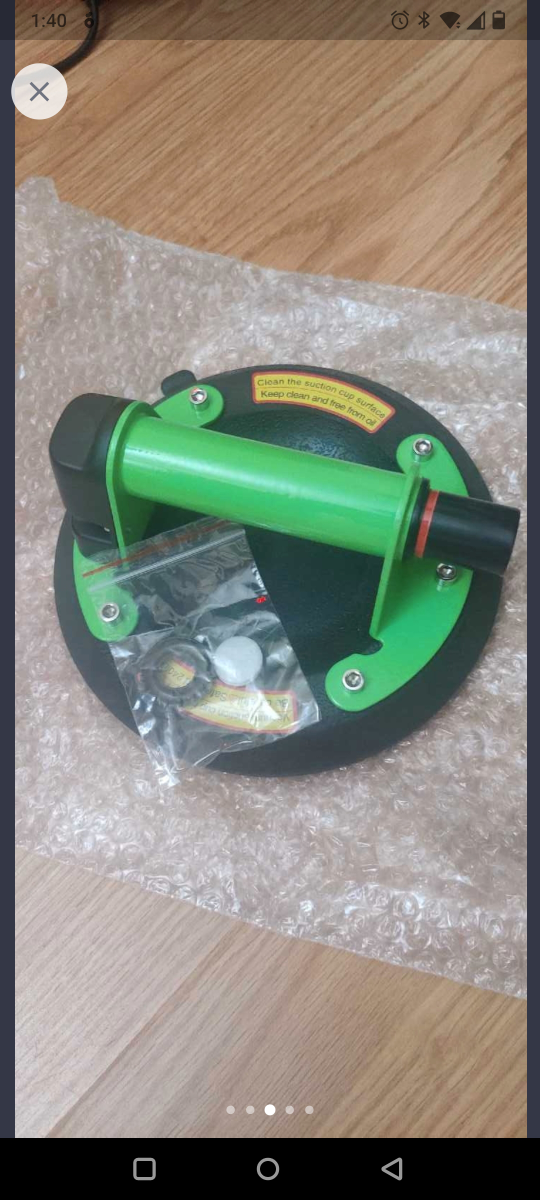 AUTOAlkins 8" Heavy Duty Suction Cup. Can lift up to 240lbs.