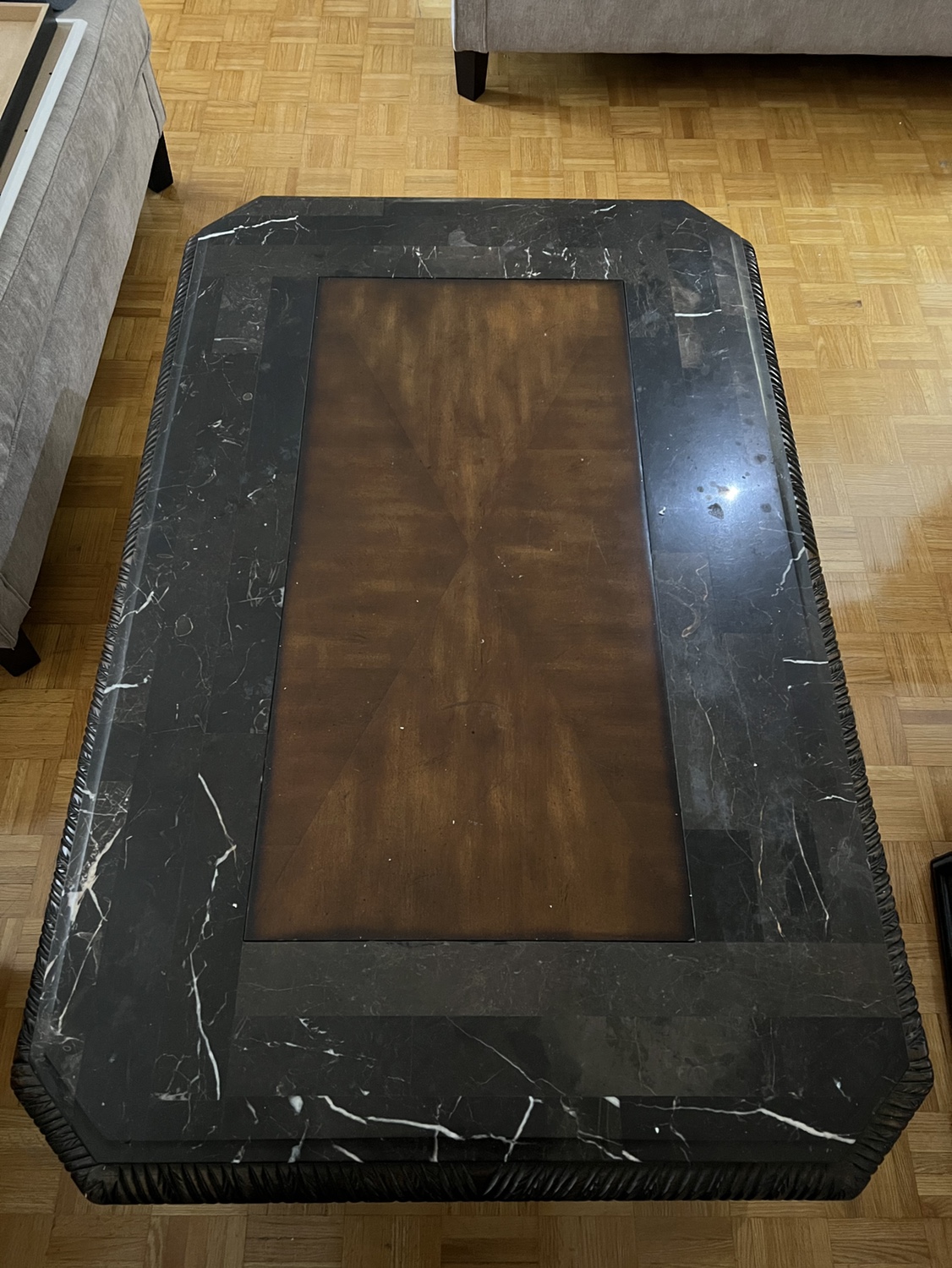 Coffee table and two side tables