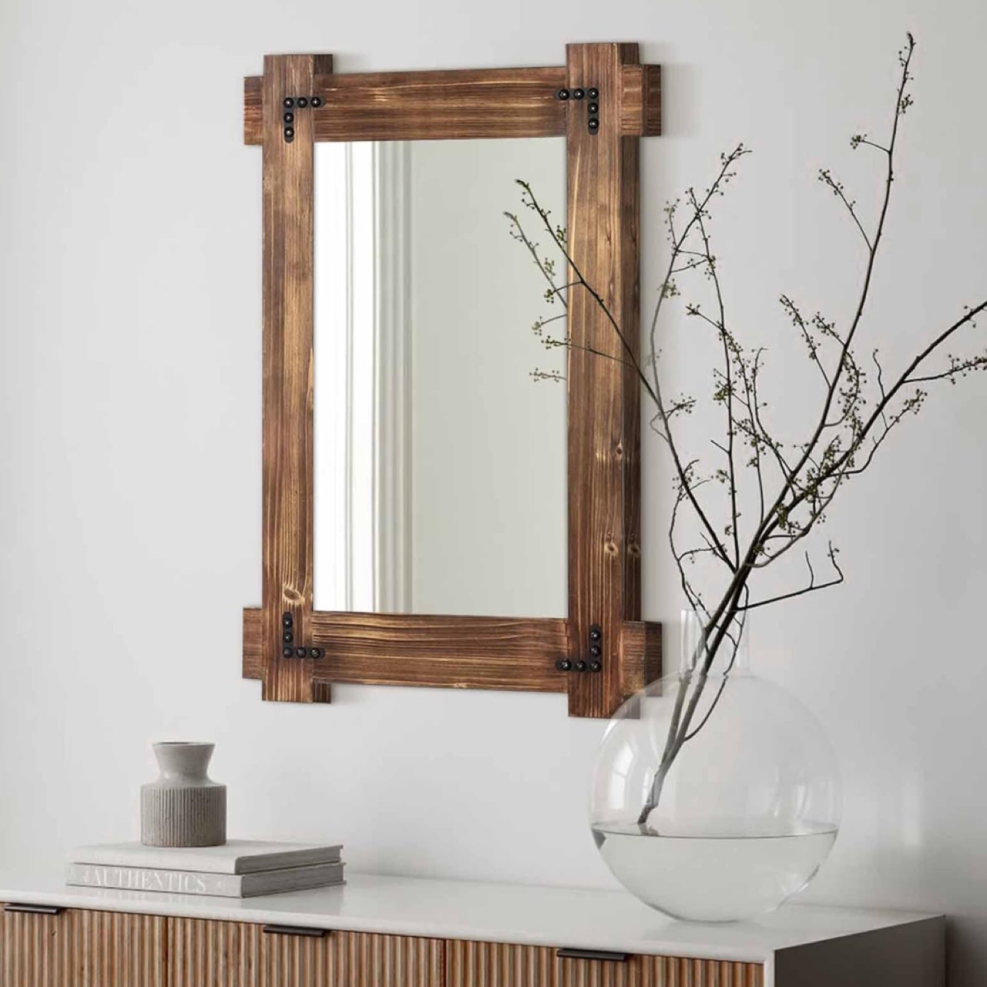 Wooden Framed Mirror