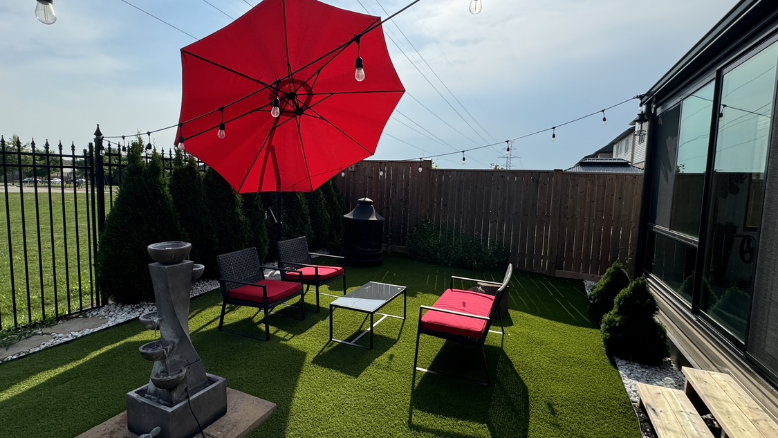 Patio Furniture Set + garden umbrella