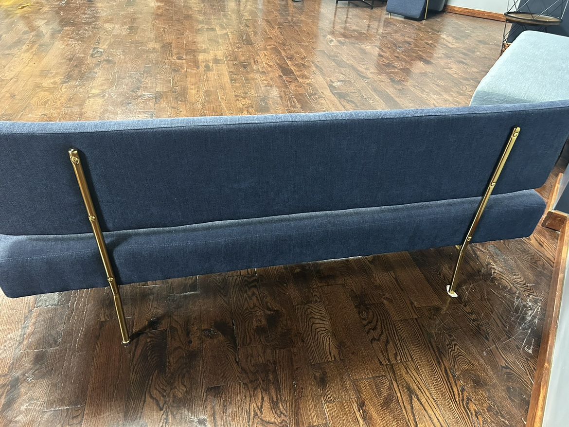 Mojay Blue Mid Century Modern Sofa - photo 3