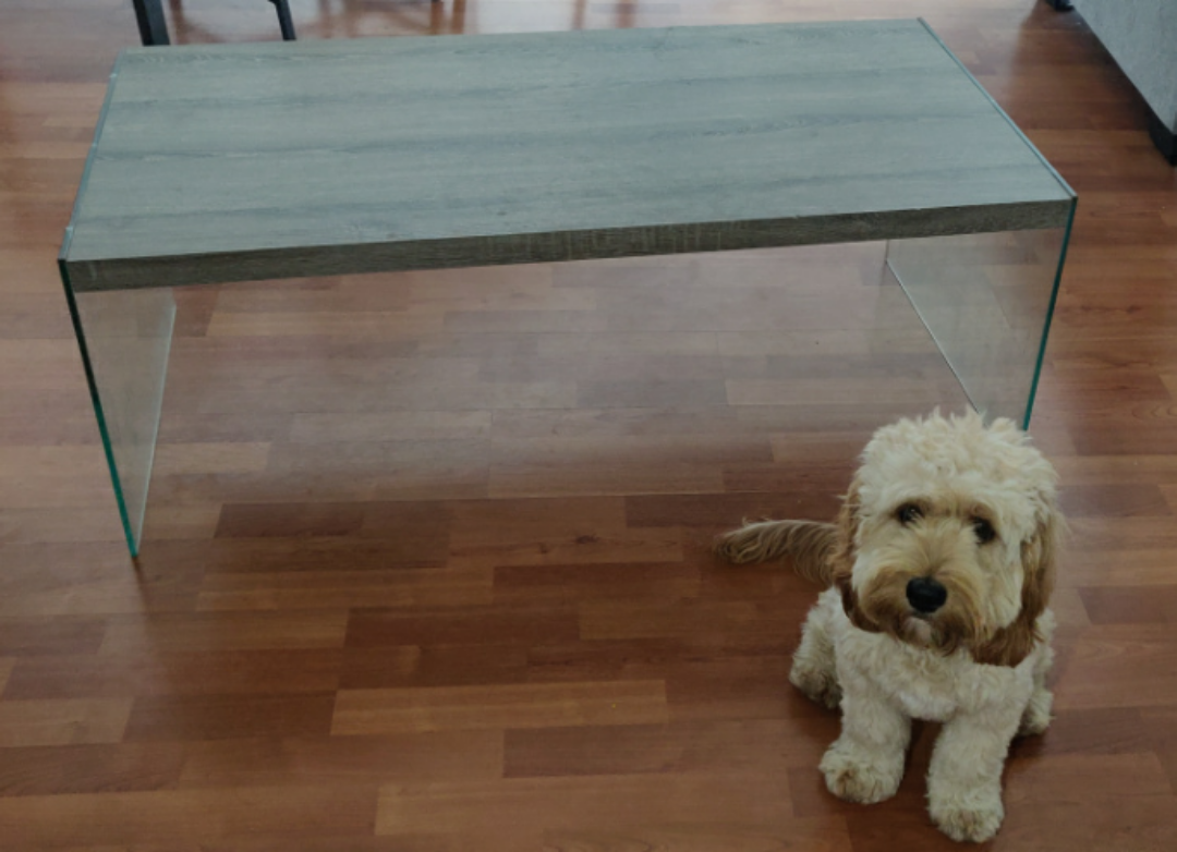 Glass and Wood Coffee Table thumbnail