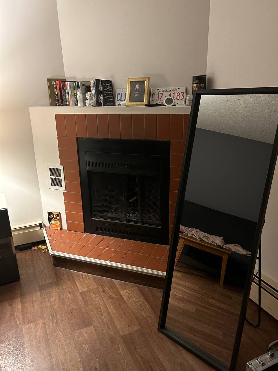 Large standing mirror
