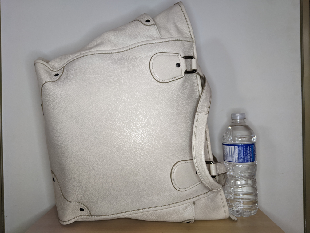 Coach Mickey Tote Off-White Leather Purse Shoulder Bag image indicator(4)